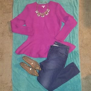 Super Cute Peplum Sweater